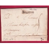 MARQUE DE LIMOUX AUDE LENAIN N°5 INDICE 14 1754 POUR ROMAGNAC LETTRE COVER