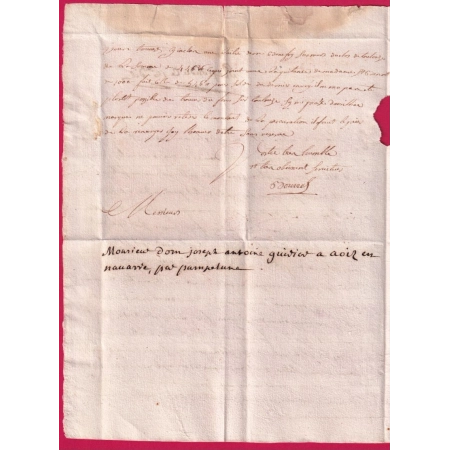 MARQUE DE LIMOUX AUDE LENAIN N°5 INDICE 14 1754 POUR ROMAGNAC LETTRE COVER