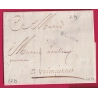MARQUE ST OMER PAS DE CALAIS 1781 LENAIN N°9 INDICE 14 POUR VALENCIENNES NORD LETTRE COVER