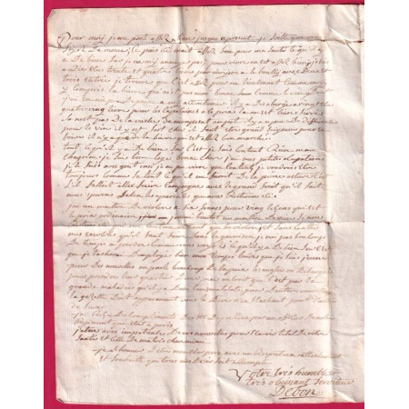 MARQUE ST OMER PAS DE CALAIS 1760 LENAIN N°6 TAXE 19 POUR LOMBEZ HAUTE GARONNE INDICE 13 LETTRE COVER