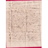 N°14 BLEU LAITEUX 23 JUILLET 1854 PC 3349 THIONVILLE CAD TYPE 1854 POUR ST AVOLD MOSELLE LETTRE COVER