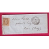 N°13 PARIS BUREAU H POTHION 1520 POUR PARIS PASSY 1862 LETTRE COVER