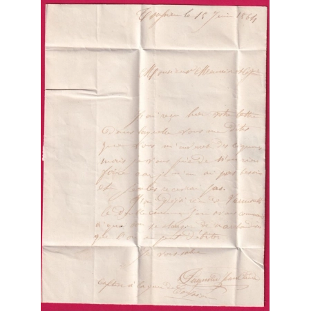 N°22 GC 1800 HEYRIEUX ISERE BOITE RURALE B TOUSSIEU RHONE POUR VOIRON LETTRE COVER