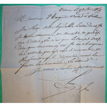 N°14 BDF PC 3615 VILLEMUR HAUTE GARONNE POUR VIELMUR TARN 1859 LETTRE COVER FRANCE