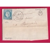 N°60 GC 2532 MORESTEL ISERE BOITE RURALE M CHASSINS POUR BOURGOIN LETTRE COVER