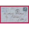 N°60 GC 4199 VIENNE ISERE BOITE RURALE R PONT EVEQUE POUR CONDRIEU RHONE LETTRE COVER