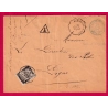 CAD POSTES ET TELEGRAPHE BASSES ALPES TAXE DUVAL 30 DIGNE 1893 CONVOUYEUR LIGNE MARSEILLE A GAP LETTRE COVER