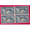 N°123 BLOC DE 4 GOMME ALTEREE TRES BON CENTRAGE TIMBRE BRIEFMARKEN STAMP FRANCE