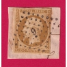 N°9 SUR FRAGMENT PC 9 POINT DE POSITION AGEN LOT ET GARONNE GRILLE TIMBRE BRIEFMARKEN STAMP FRANCE