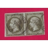 N°11 BRONZE PAIRE CAD LILlE NOIR EFFLEURE SUD EST TIMBRE BRIEFMARKEN STAMP FRANCE