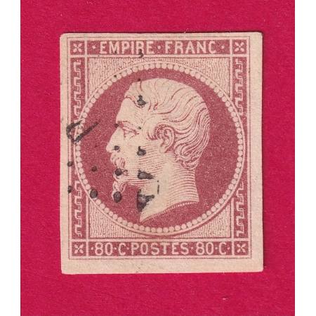 N°17A CARMIN CLAIR TTB TIMBRE BRIEFMARKEN STAMP FRANCE