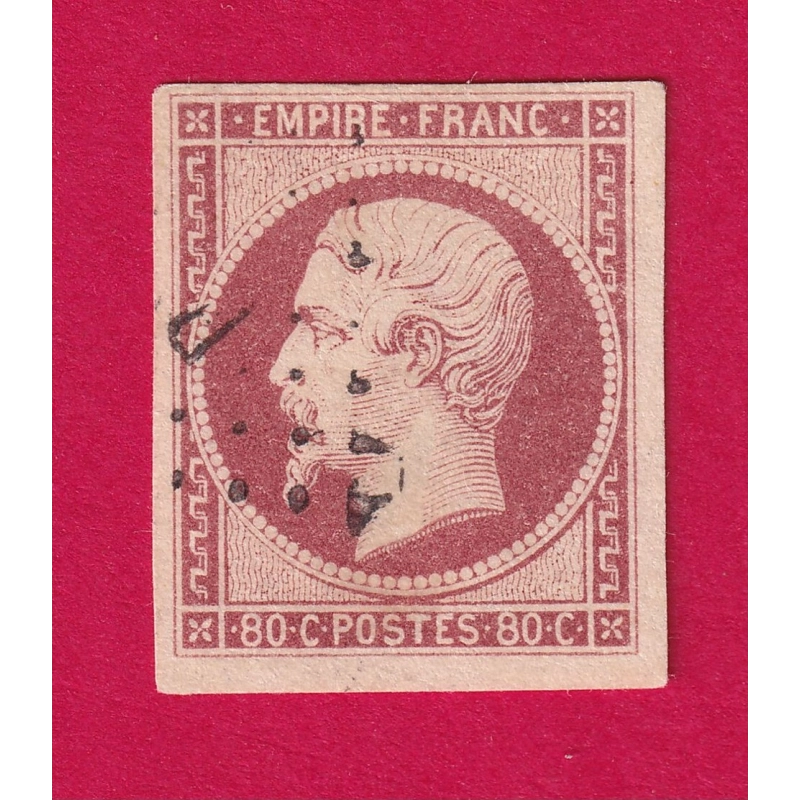 N°17A CARMIN CLAIR TTB TIMBRE BRIEFMARKEN STAMP FRANCE