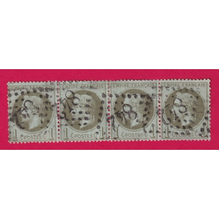 N°25 BANDE DE 4 GC 842 CHALON SUR SAONE ET LOIRE TIMBRE BRIEFMARKEN STAMP FRANCE