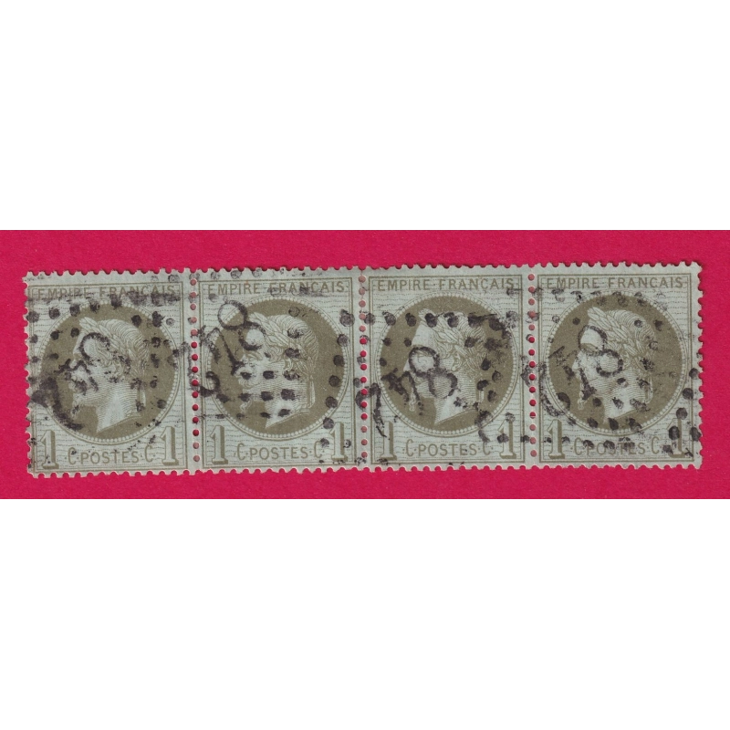 N°25 BANDE DE 4 GC 842 CHALON SUR SAONE ET LOIRE TIMBRE BRIEFMARKEN STAMP FRANCE