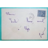 N°90 SAGE CONVOYEUR LIGNE LAUDUN A ALAIS TYPE I POUR UZES GARD 1889 LETTRE COVER FRANCE