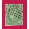 N°42B VERT EMERAUDE FONCE SIGNE BRUN TIMBRE BRIEFMARKEN STAMP FRANCE