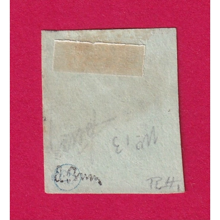 N°42B VERT EMERAUDE FONCE SIGNE BRUN TIMBRE BRIEFMARKEN STAMP FRANCE