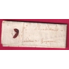 LETTRE DE MOUZON ARDENNES 1623 FERMETURE FER DE LANCE LETTRE COVER