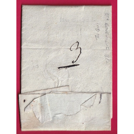 MARQUE P11P ESPALLION AVEYRON TEXTE STE GENEVIEVE 1827 POUR VILLEFRANCHE DE ROUERGUE PHARMACIE LETTRE COVER