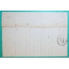 N°90 SAGE CONVOYEUR LIGNE LE TEIL A NIMES POUR VRIGNE AUX BOIS ARDENNES 1884 LETTRE COVER FRANCE