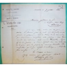 N°90 SAGE CONVOYEUR LIGNE LE TEIL A NIMES POUR VRIGNE AUX BOIS ARDENNES 1884 LETTRE COVER FRANCE