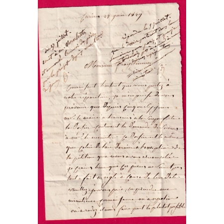 CAD TYPE 15 LAGUIOLE AVEYRON 1849 BOITE RURALE E CURIERES POUR ST COME TAXE TAMPON 2 LETTRE COVER