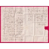 CAD TYPE 15 LAGUIOLE AVEYRON 1849 BOITE RURALE E CURIERES POUR ST COME TAXE TAMPON 2 LETTRE COVER