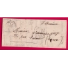 CAD TYPE 15 MARCILLAC D'AVEYRON BOITE RURALE D CLAIRVAUX POUR ANIANE HERAULT 1852 LETTRE COVER