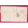 N°22 GC 3461 SPINCOURT MEUSE 1863 BOITE RURALE N LOISON POUR NANCY  LETTRE COVER