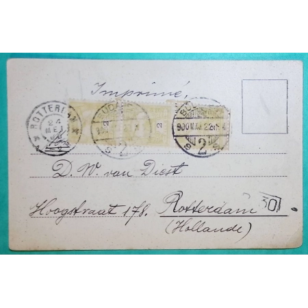 POST CARD CARTE POSTALE BUDAPEST HUNGARY POUR ROTTERDAM NETHERLANDS COVER