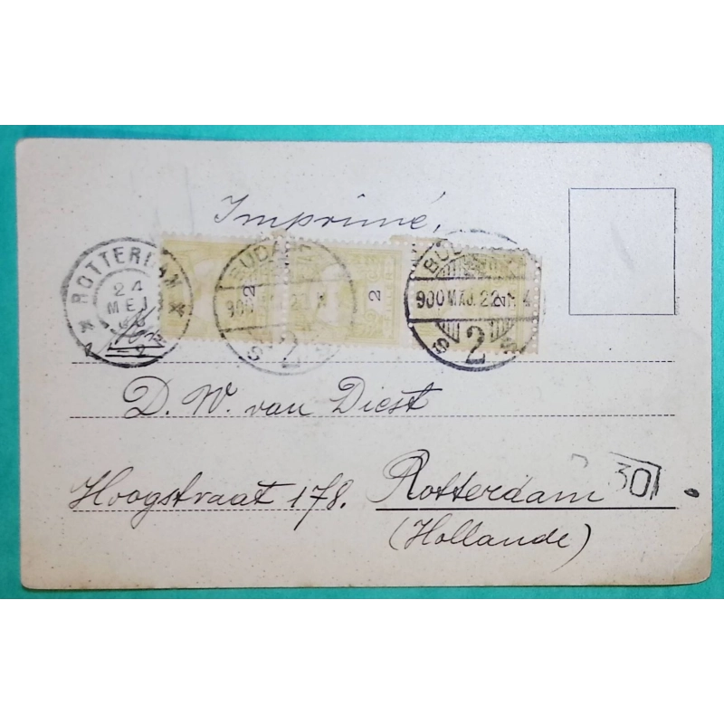 POST CARD CARTE POSTALE BUDAPEST HUNGARY POUR ROTTERDAM NETHERLANDS COVER