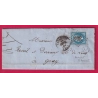 N°22 GC 305 BAR LE DUC MEUSE BOITE RURALE Q ROBERT ESPAGNE POUR GRAY HAUTE SAONE LETTRE COVER