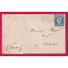 N°37 CAD GARE DE VIERZON 12 AOUT 1871 POUR ORLEANS LOIRET LETTRE COVER