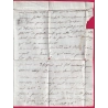 MARQUE VERSAILLES SEINE ET OISE LENAIN N°10 1786 INDICE 14 POUR LA CHATRE INDRE LETTRE COVER