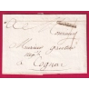 MARQUE CHARENTE DE TONNAY LENAIN N°3 1766 POUR COGNAC CHARENTE LETTRE COVER