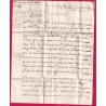 MARQUE B COURONNE BORDEAUX LENAIN N°3 INDICE 14 1713 POUR BRUGES BELGIQUE LETTRE COVER
