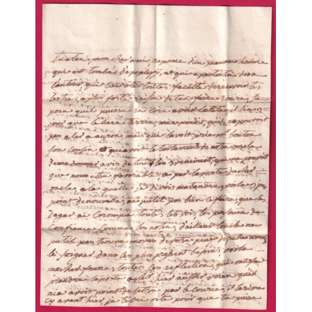 MARQUE MOIRANS ISERE 1776 LENAIN N°1 INDICE 13 POUR BEAUNE COTE D'OR LETTRE COVER