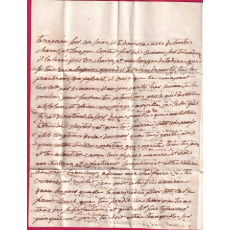 MARQUE MOIRANS ISERE 1776 LENAIN N°1 INDICE 13 POUR BEAUNE COTE D'OR LETTRE COVER