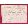 MARQUE MANUSCRIT DE ROUEN SEINE INFERIEURE 1716 LENAIN N°1A INDICE 13 POUR BRUGES BELGIQUE LETTRE COVER