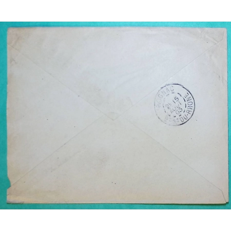 N°111 x3 BLANC CAD MARSEILLE LES CHARTREUX RARE ENVELOPPE PUB ACIDE TARTRIQUE ROUX POUR ROGNAC 1903 LETTRE COVER FRANCE