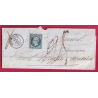 N°10 PC 2128 MONTPELLIER HERAULT TAXE MANUSCRIT 25 POUR LUNEL LETTRE COVER
