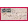 N°10 X2 PC 441 BORDEAUX GIRONDE POUR LANGON LETTRE COVER