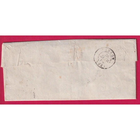 N°10 X2 PC 441 BORDEAUX GIRONDE POUR LANGON LETTRE COVER