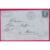 N°14 PARIS A2 60 A2 LOSANGE AS2 POUR ROANNE LOIRE LETTRE COVER