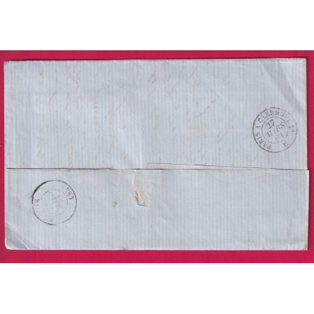 N°14 PARIS A2 60 A2 LOSANGE AS2 POUR ROANNE LOIRE LETTRE COVER