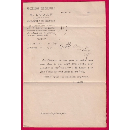 N° 90 CAHORS LOT RETOUR ENVOYEUR 693 CAHORS LETTRE LOCALE LOCAL COVER