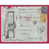 N°90 92 TRES BELLE ENVELOPPE ILLUSTREE MACHINE A IMPRIMER RECOMMANDE POUR CLAYE- SOUILLY LETTRE COVER