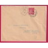 N°199 PERFORE MEAUX SEINE ET MARNE 1927 ME DE LA MENARDIERE POUR COUPVRAY SEINE ET MARNE LETTRE COVER
