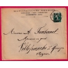 N°137 PERFORE MR MANUFACTURE REUNIES ST CHAMOND LOIRE POUR VILLEFRANCHE DE ROUERGUE AVEYRON LETTRE COVER