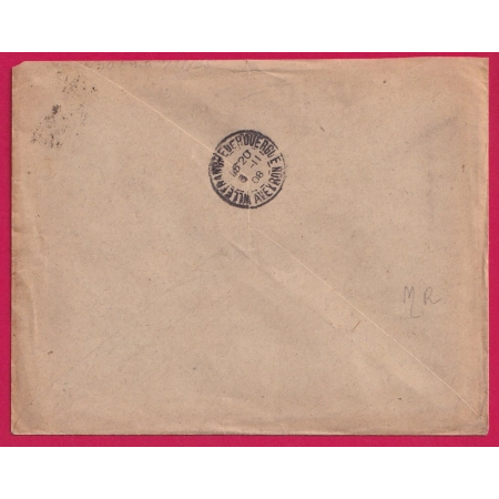 N°137 PERFORE MR MANUFACTURE REUNIES ST CHAMOND LOIRE POUR VILLEFRANCHE DE ROUERGUE AVEYRON LETTRE COVER